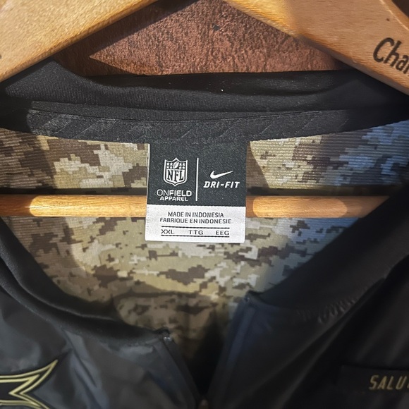 Nike Men's 2XL Black Dallas Cowboys Salute to Service Jacket - Picture 2 of 3